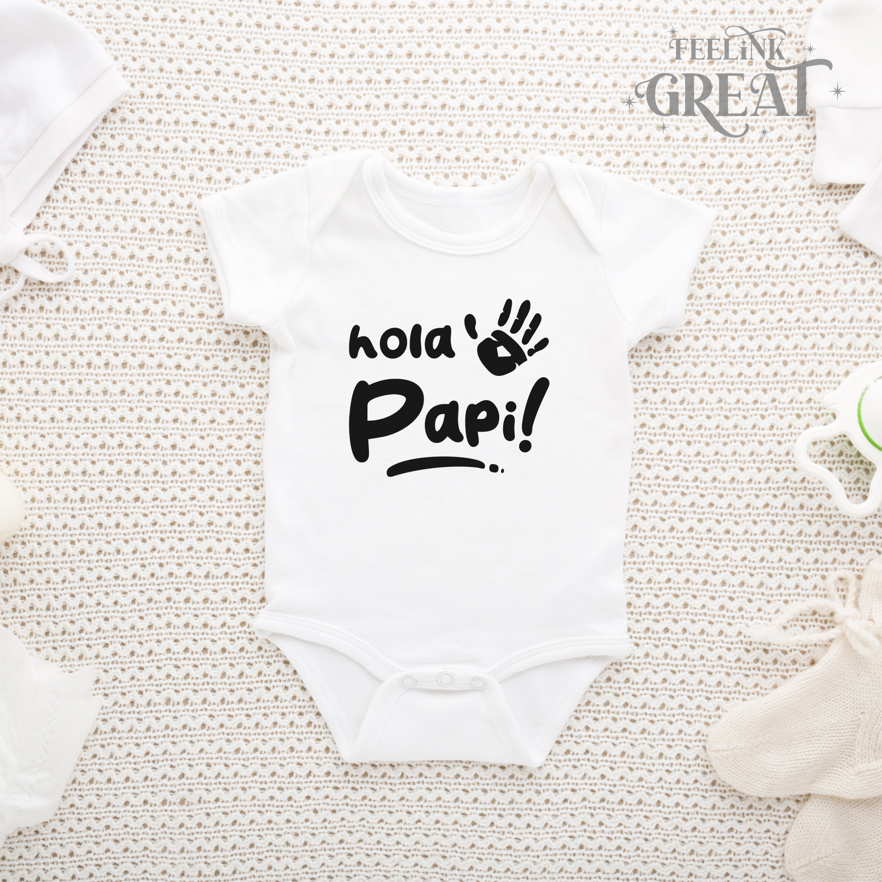 Hi Daddy! Personalized Baby Bodysuit