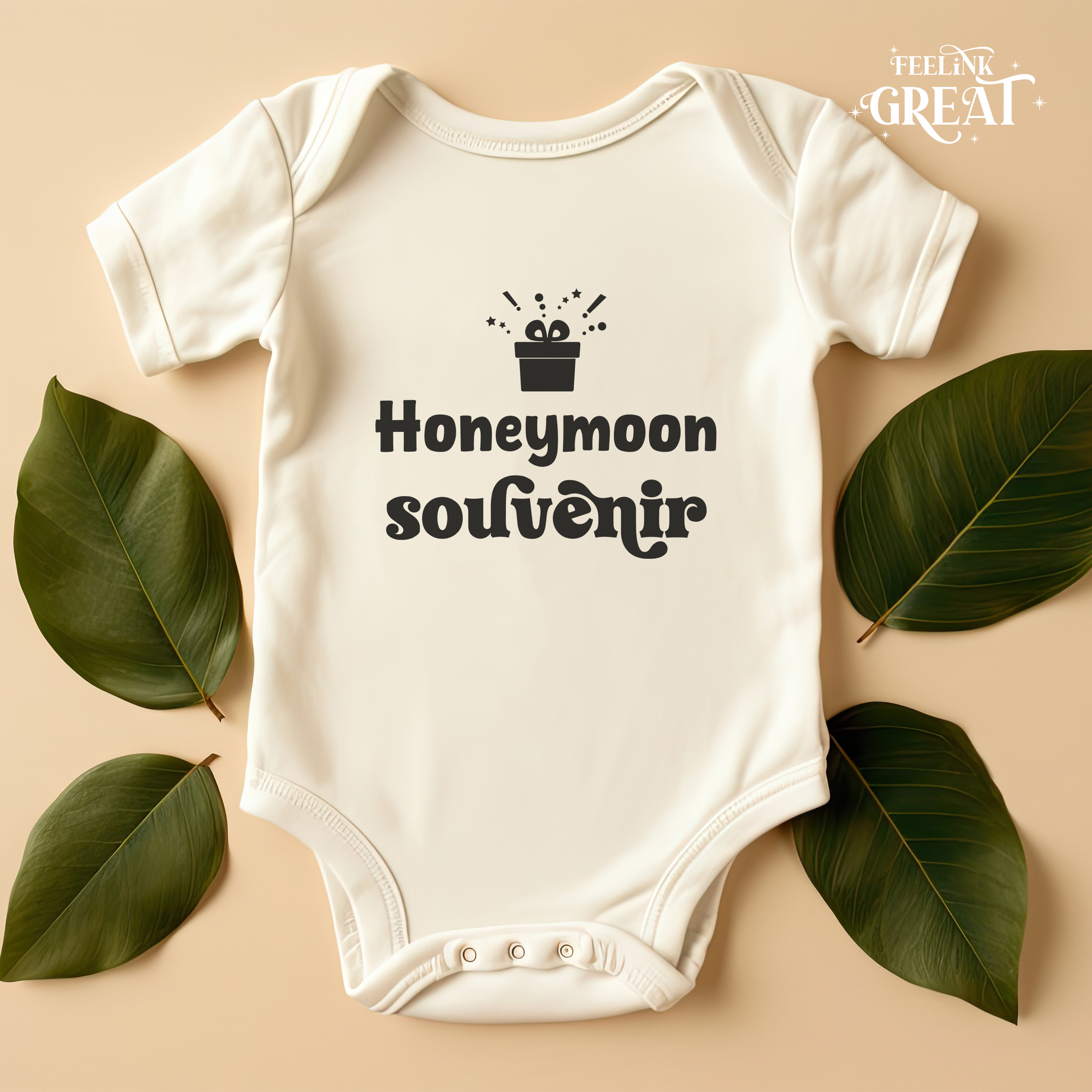 Honeymoon Souvenir Baby Bodysuit