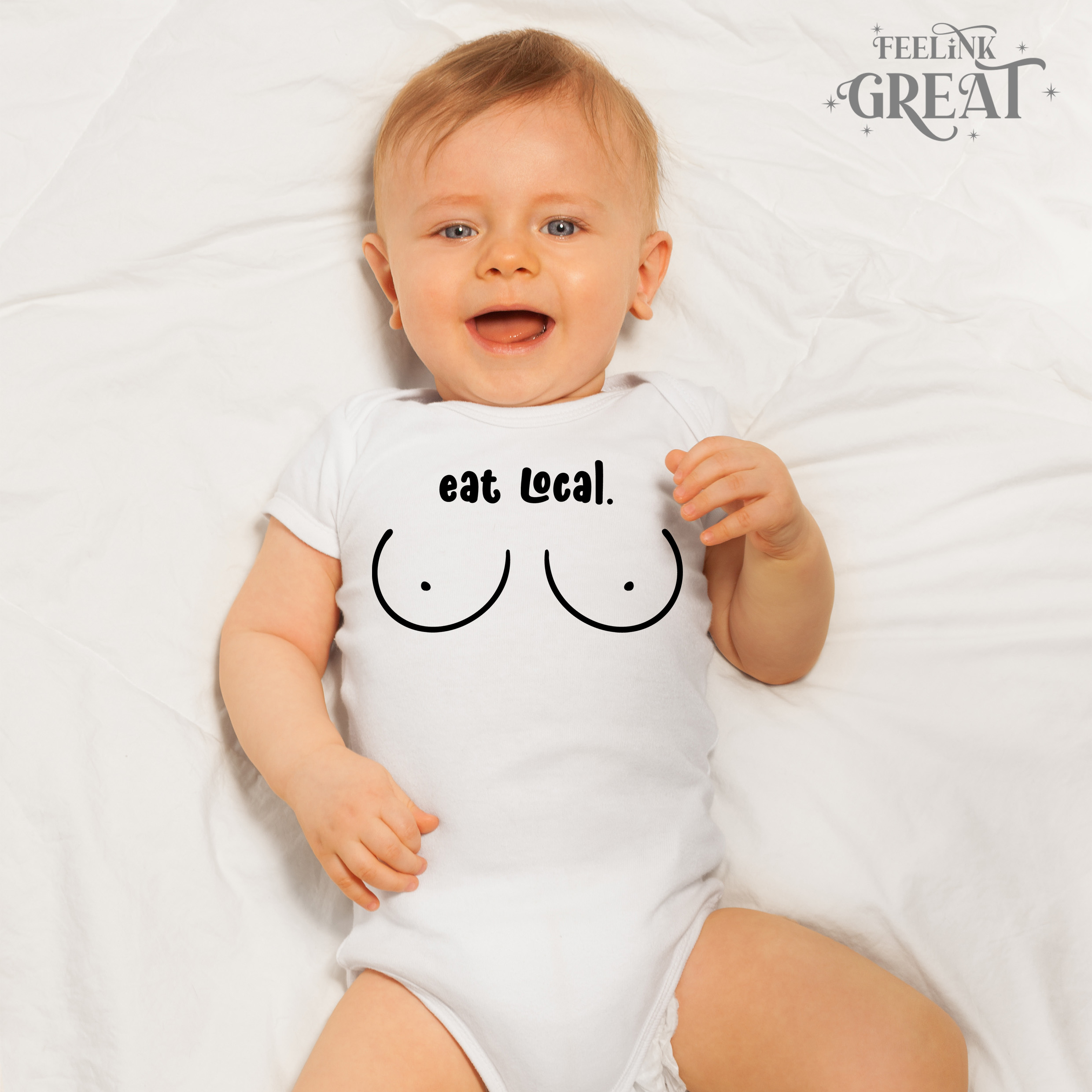 Eat Local Baby Bodysuit