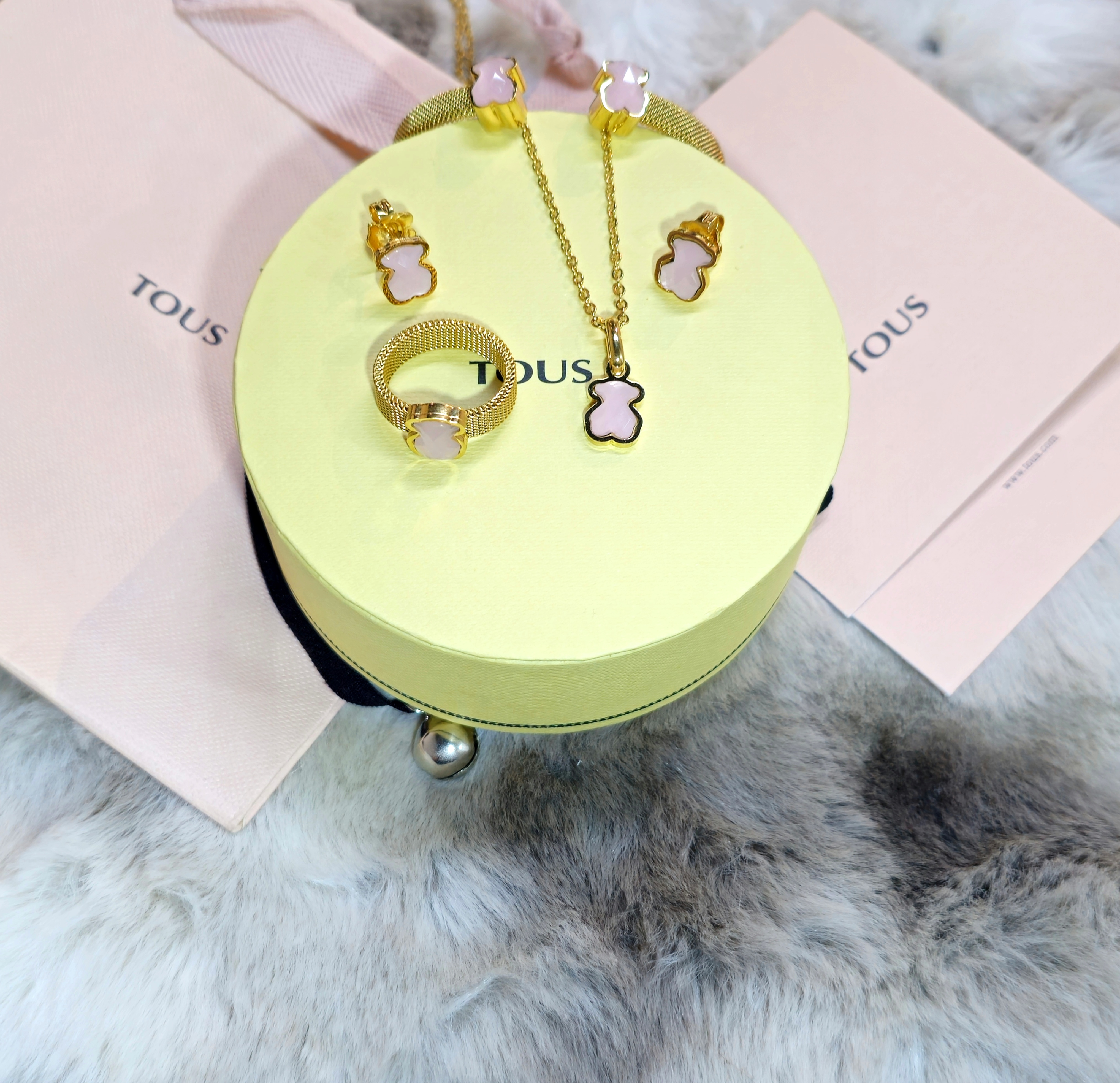 Set de joyería Tous rosa
