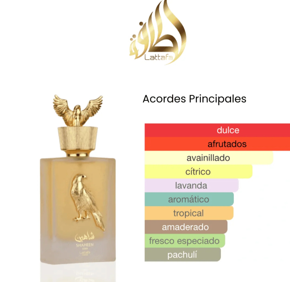 Shaheen Gold Lattafa 100ml EDP 1.1 Premium