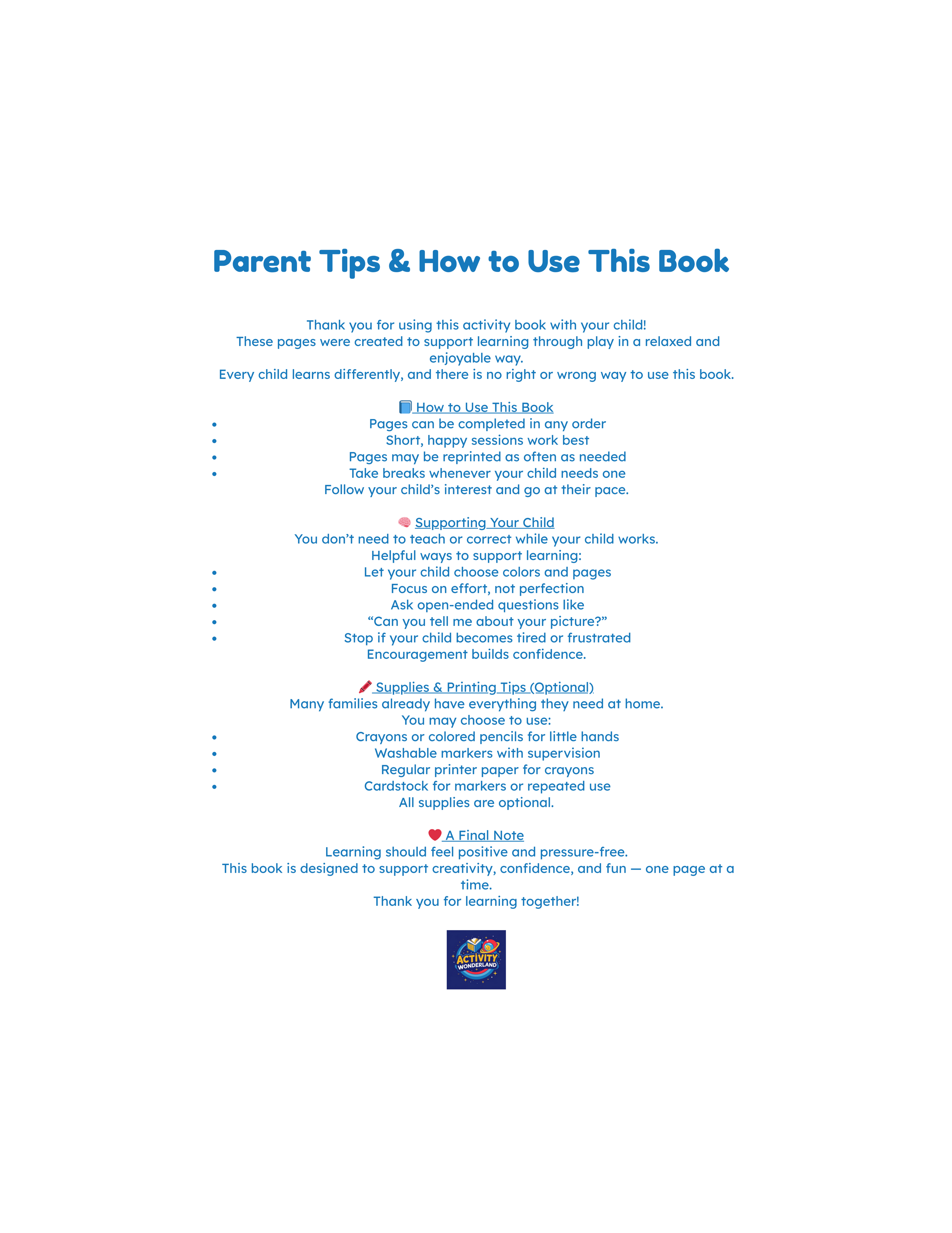 Spring Coloring Book Free Sample for Kids Ages 3–5