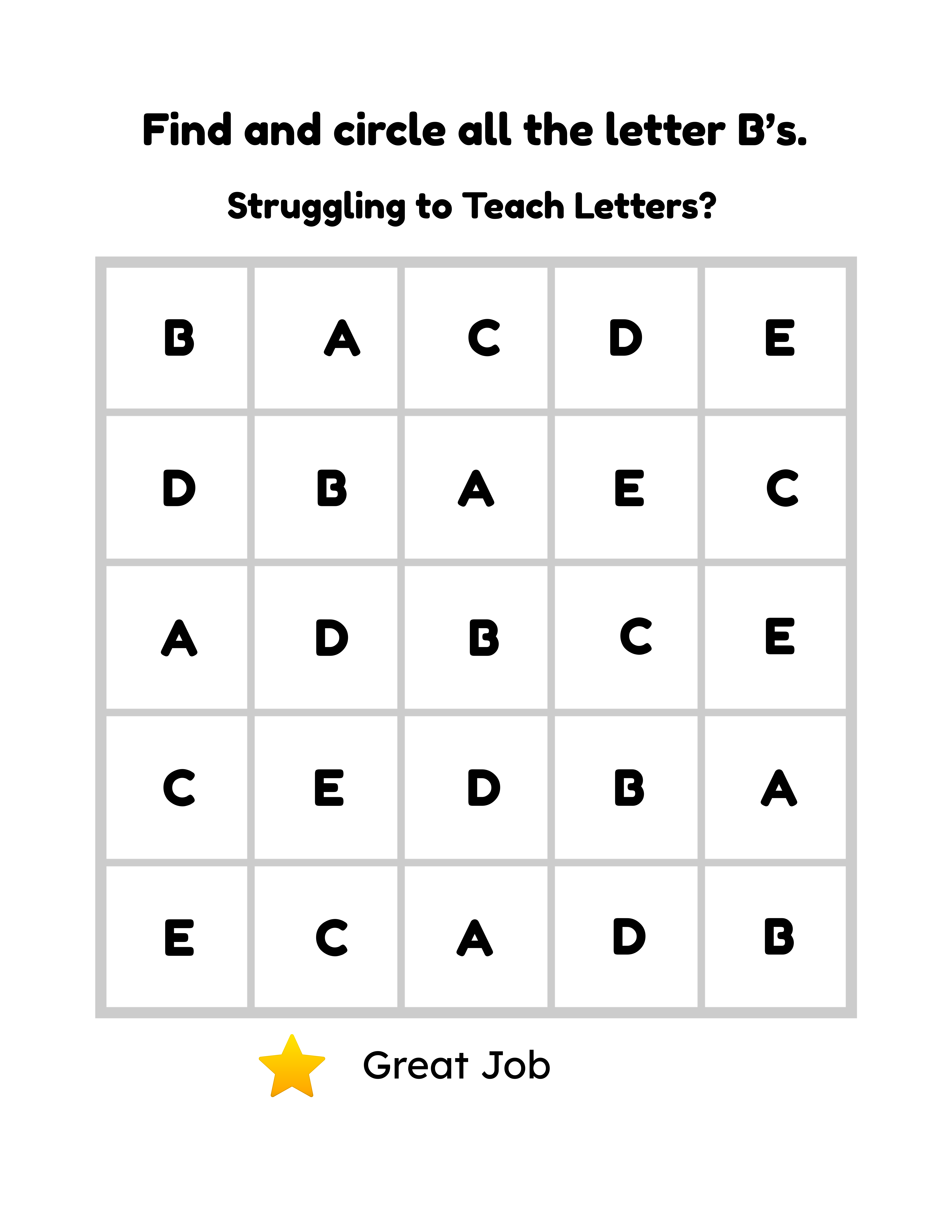 Find the Letters A–Z Workbook