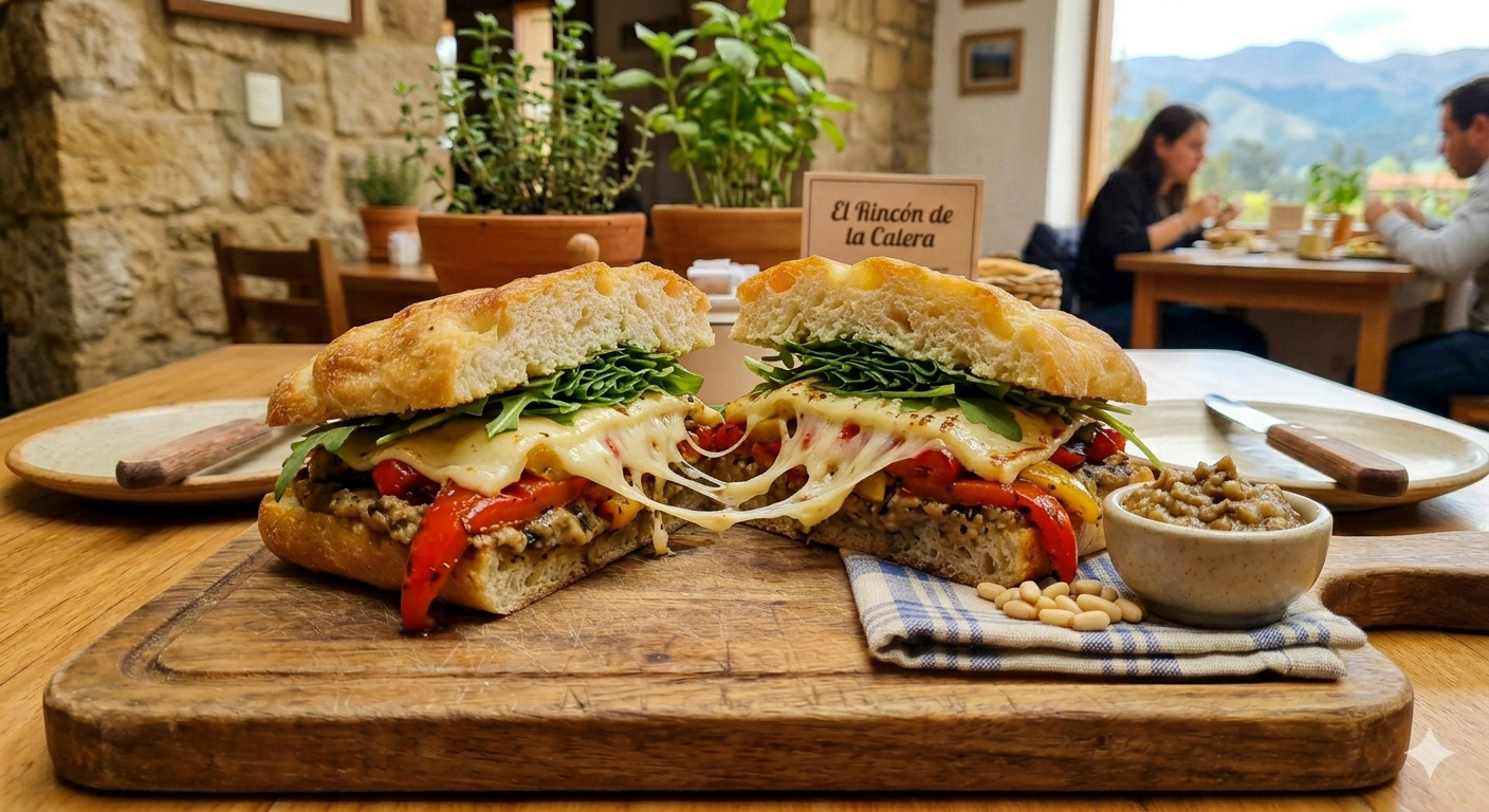 Sandwich artesanal de vegetales