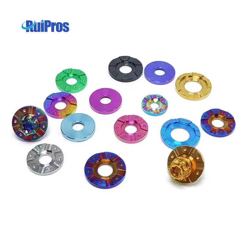 Titanium Alloy GR5 Screws with Raised Grooves and Thickened Gasket for M6/M8/M10 Sizes  | ruipros 