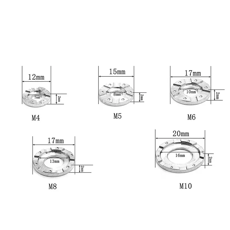 Titanium Alloy GR5 Screws with Raised Grooves and Thickened Gasket for M6/M8/M10 Sizes  | ruipros 