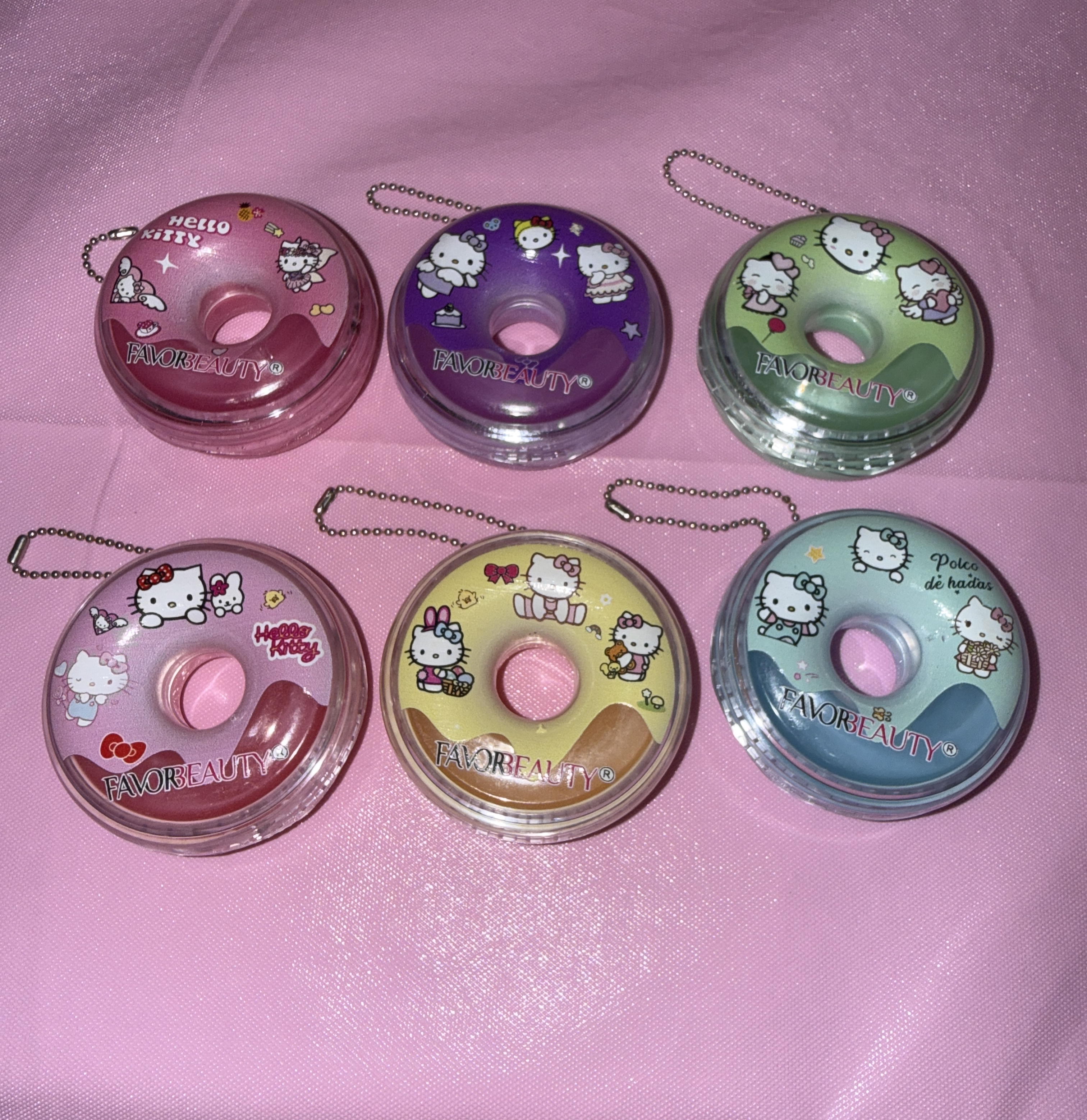 Hello Kitty lip gloss donut shape