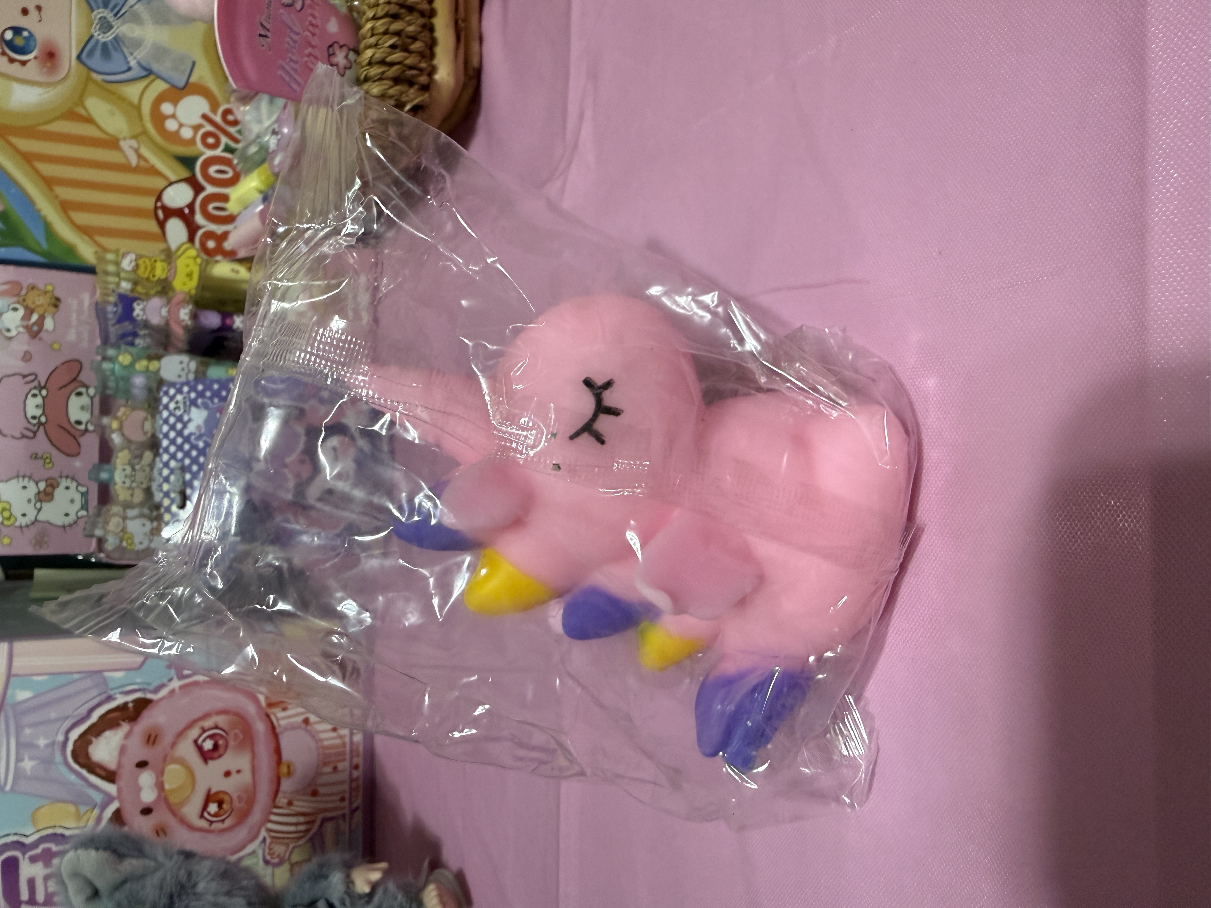 Pink Unicorn Squishy Toy