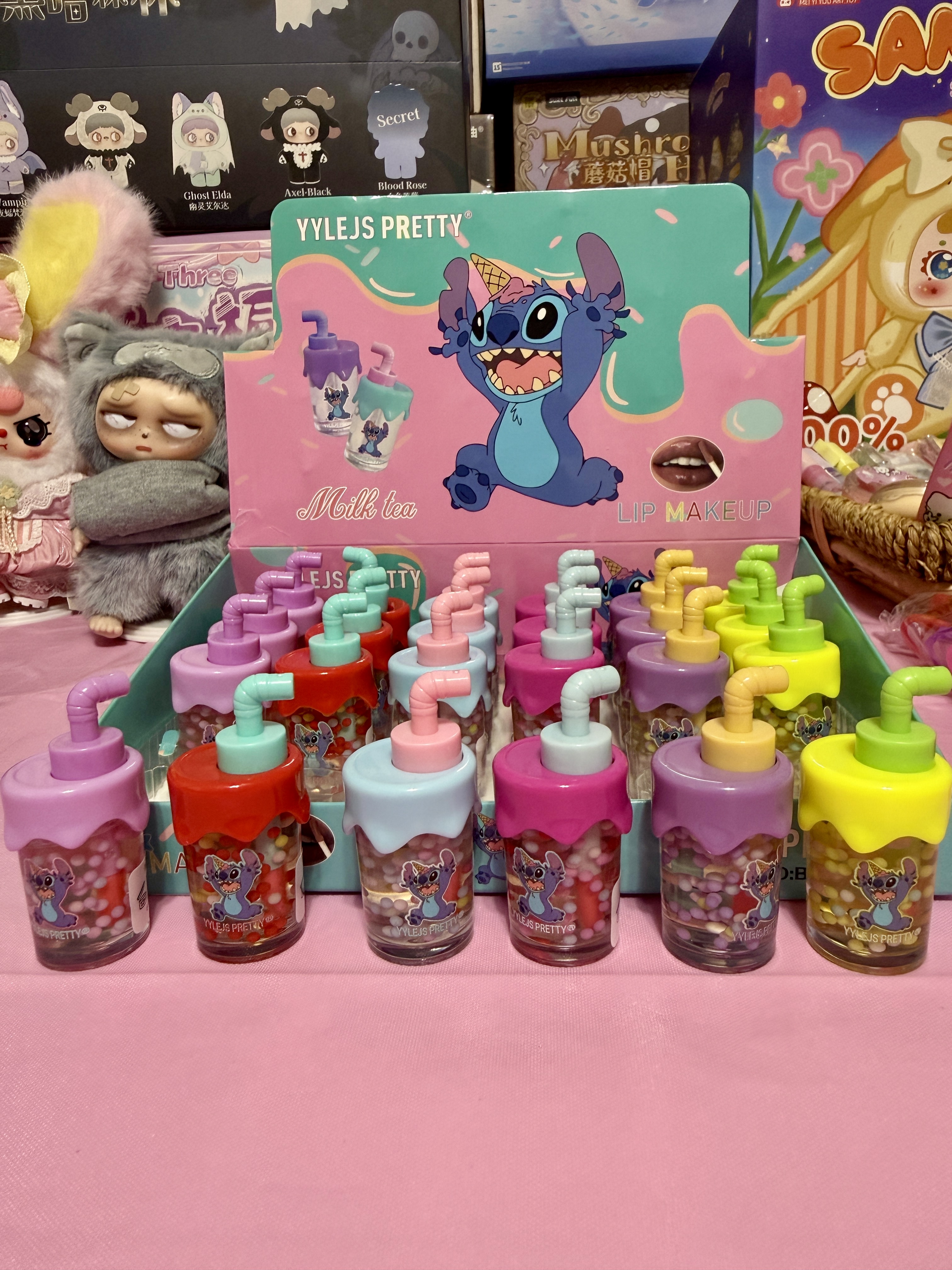 Cute Stitch Lip Gloss Bottles