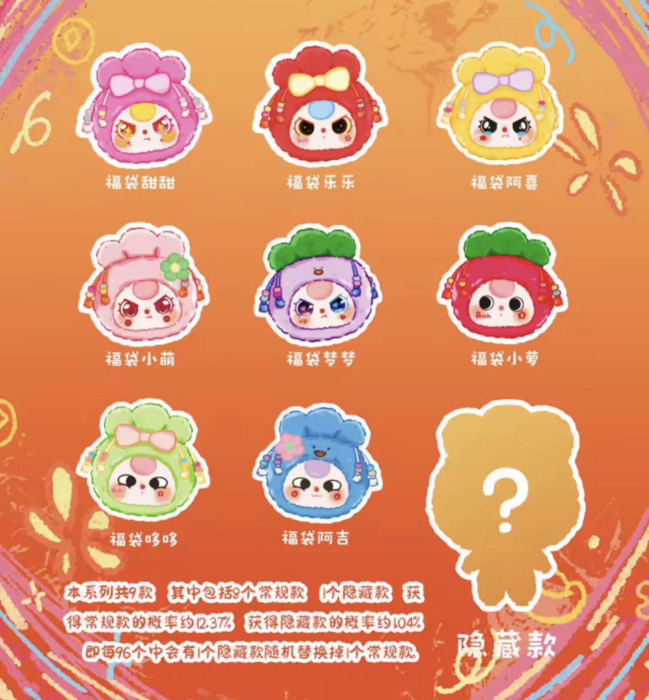 Baby Three Luck Bag Series Blind Box