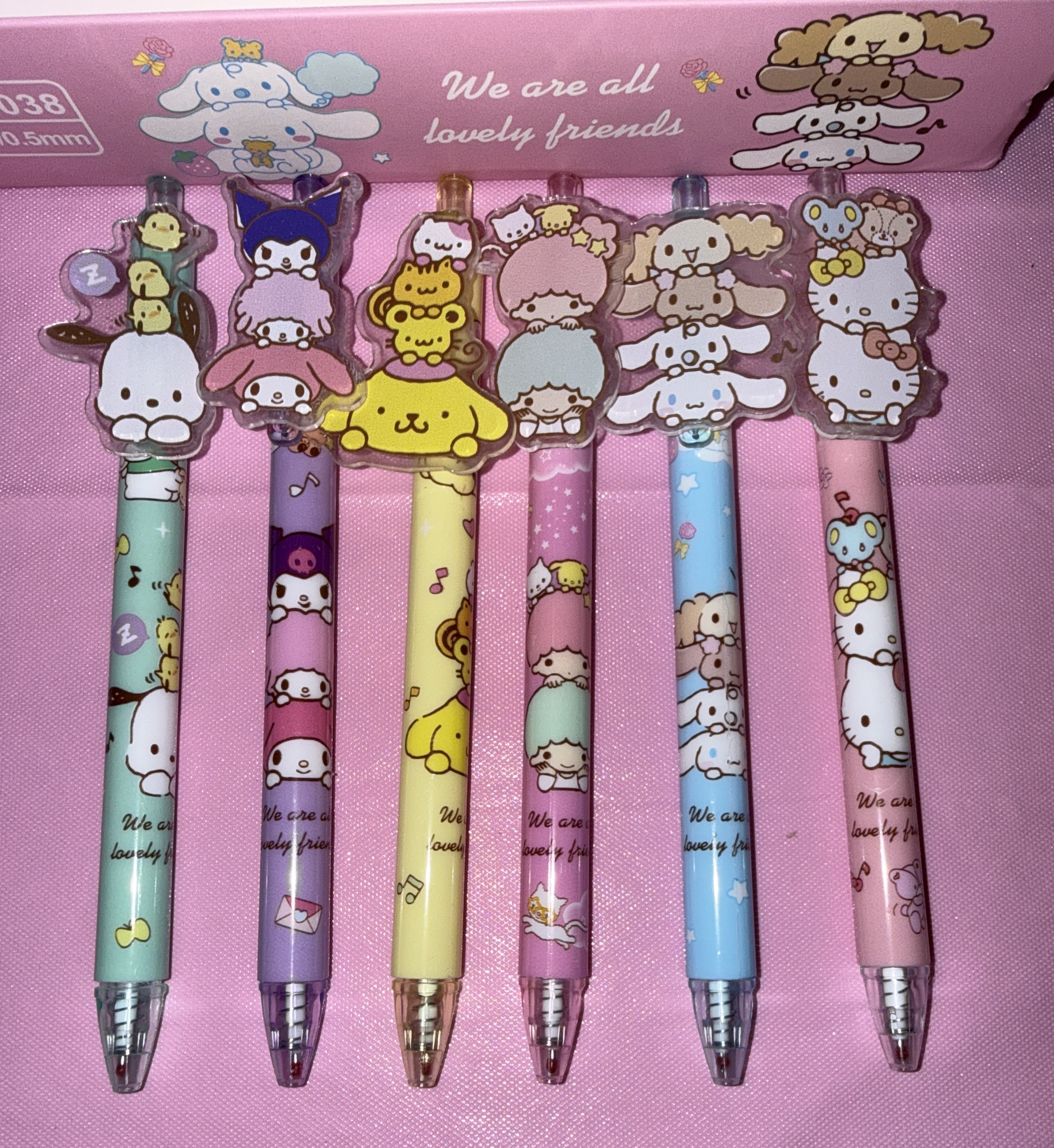 Sanrio pens- black ink