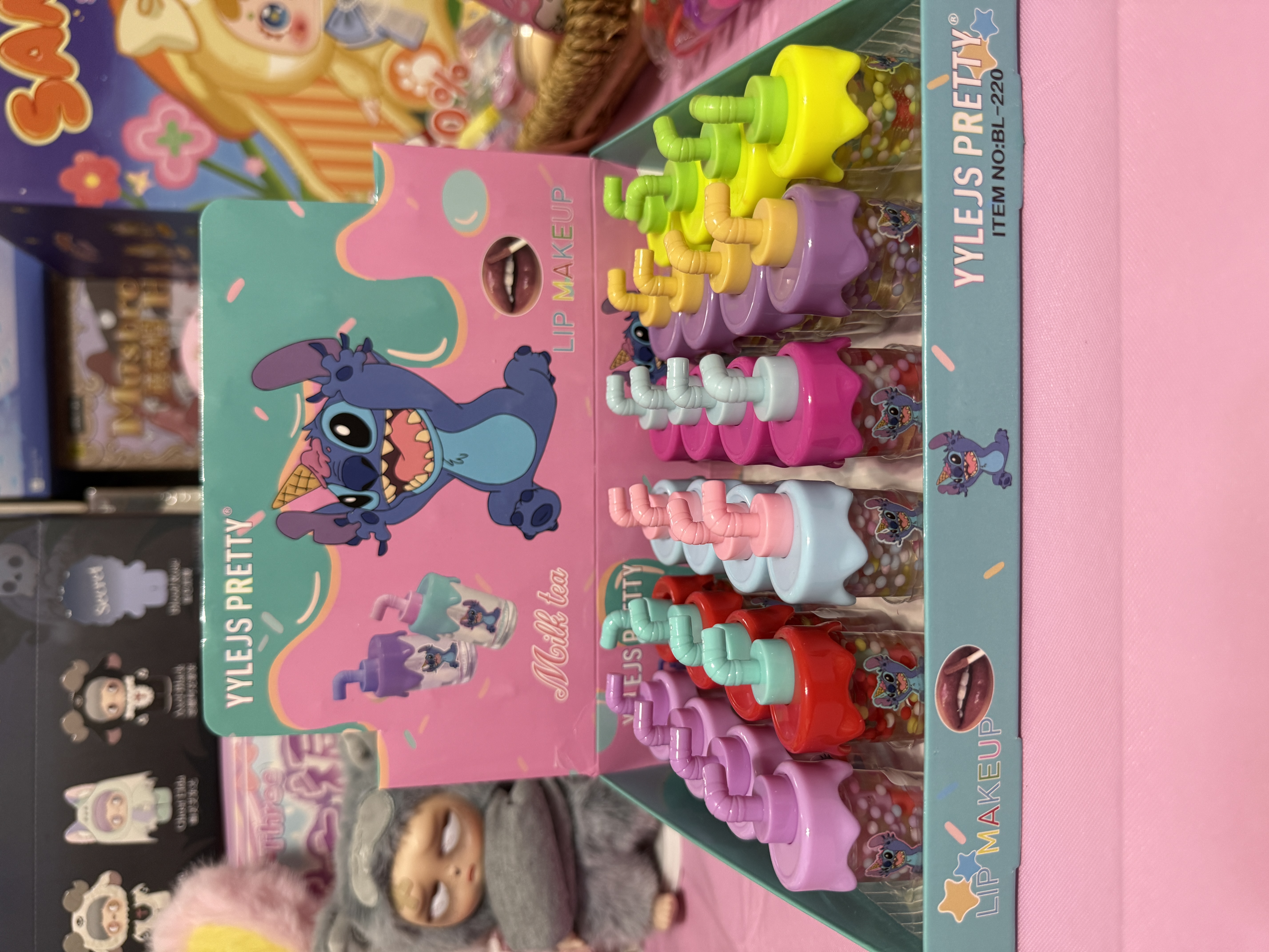 Cute Stitch Lip Gloss Bottles