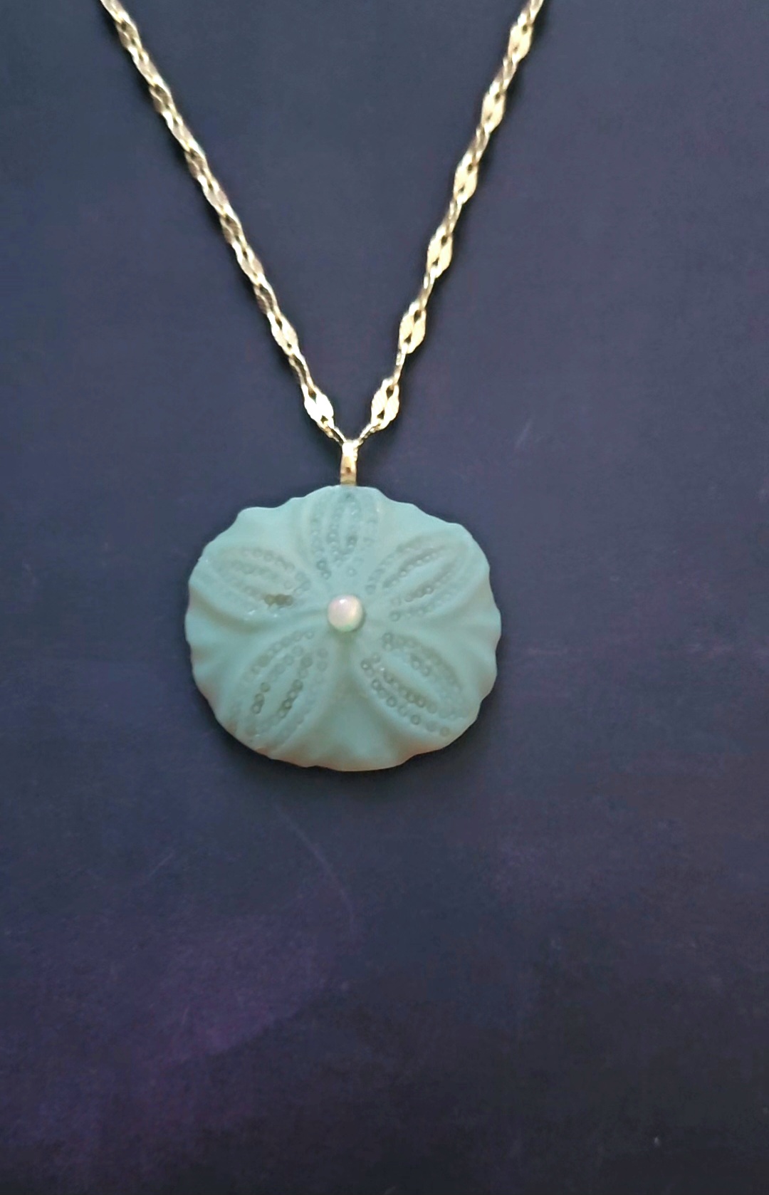 Sand Dollar · Australian Opal · 18k Gold
