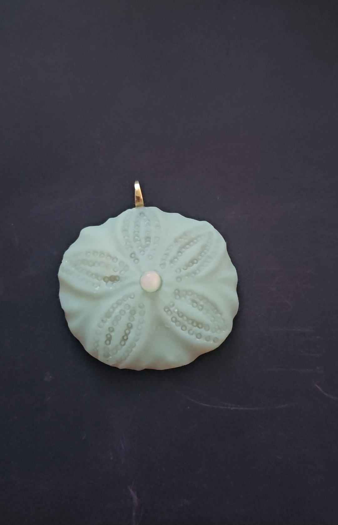 Sand Dollar · Australian Opal · 18k Gold