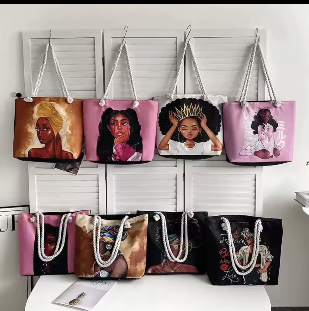 Afro Art Tote Bags