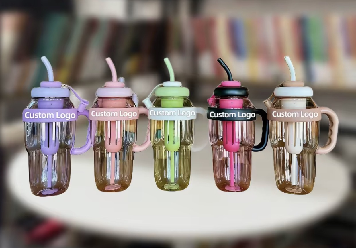 Glass Straw Cups