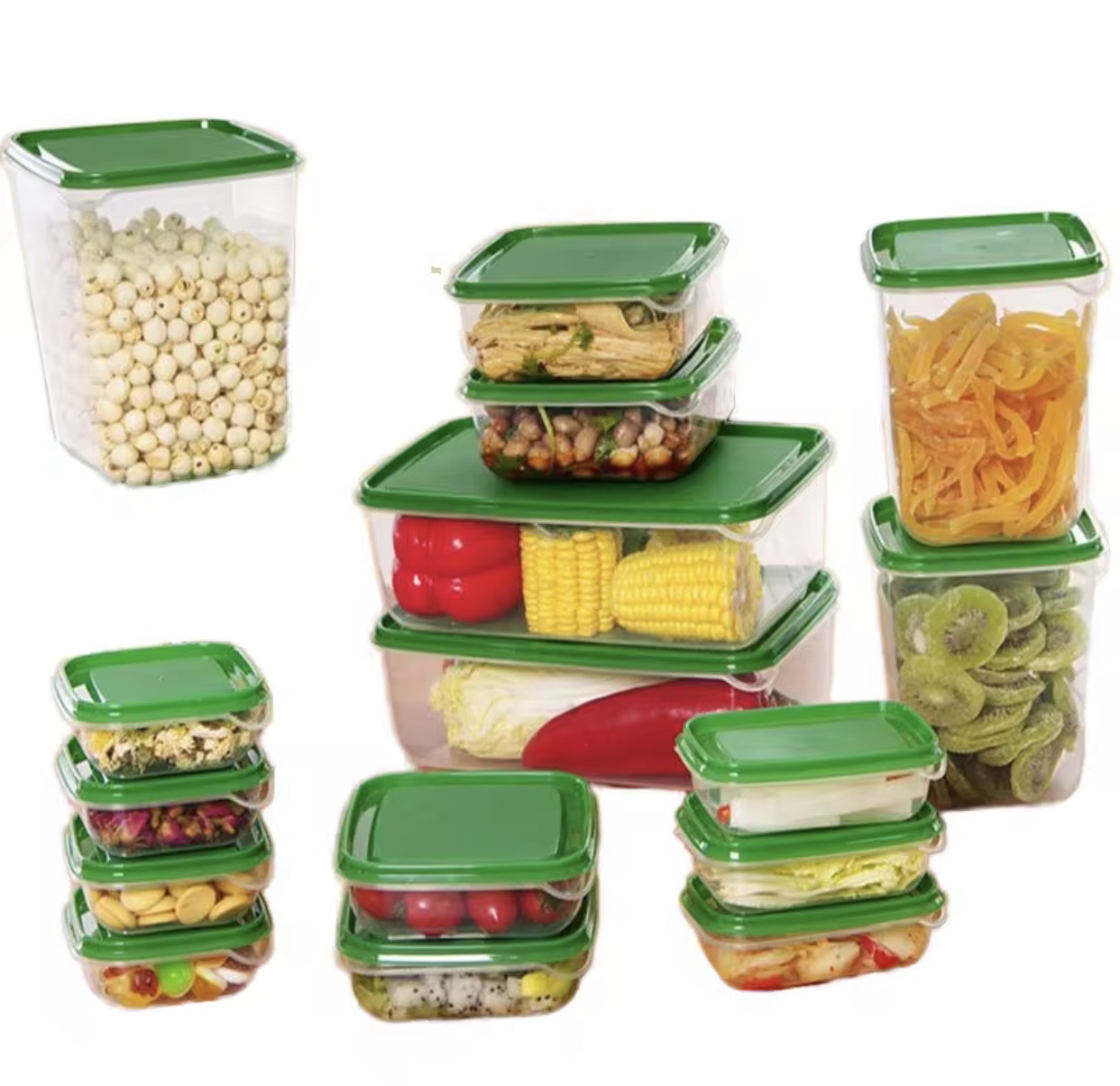 Plastic Food Storage Containers Set