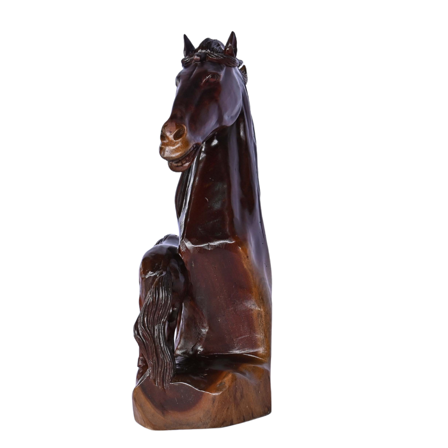 Statue Cheval en Bois