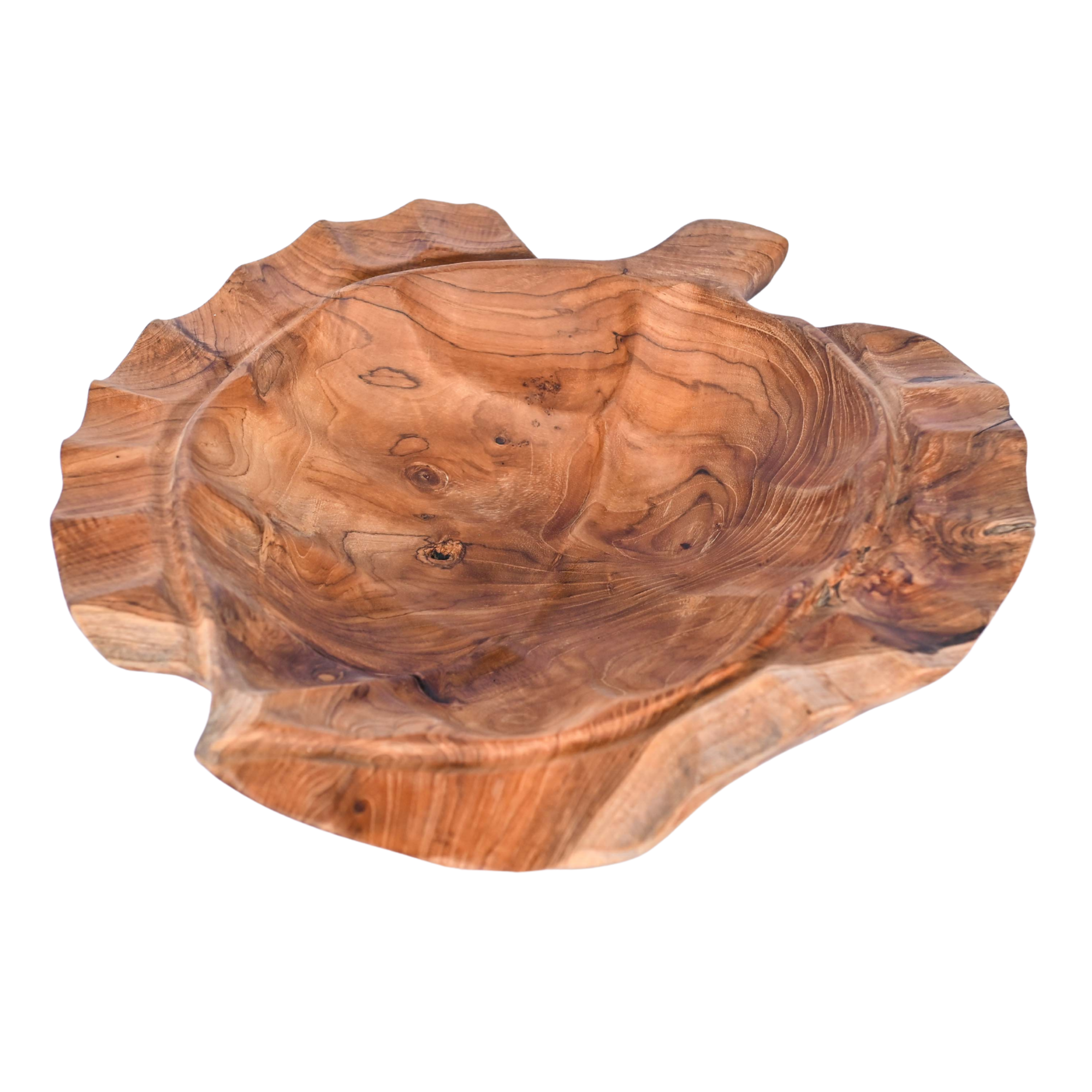  WOODEN LEAF PLATE 40 X 40 X 9 CM