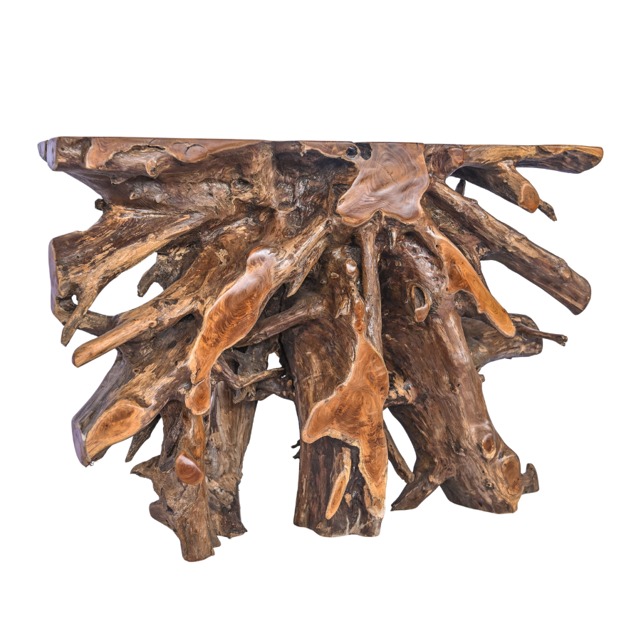 Petite console en racine de bois