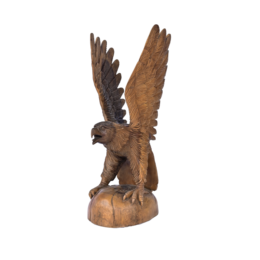  EAGLE WOODEN STATUE 3 