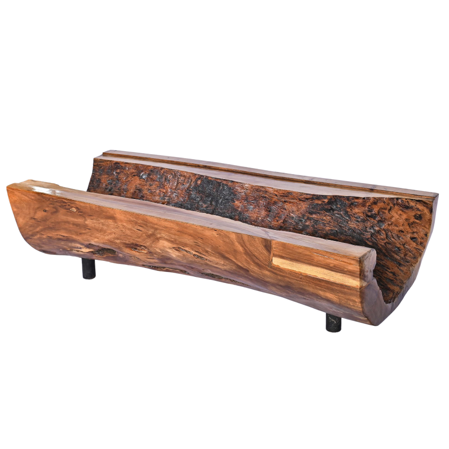 Table basse rectangulaire en bois