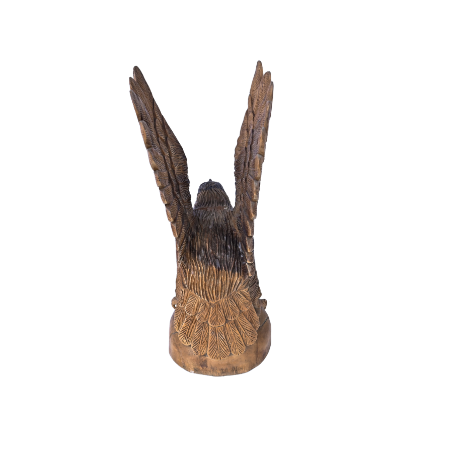  EAGLE WOODEN STATUE 3 