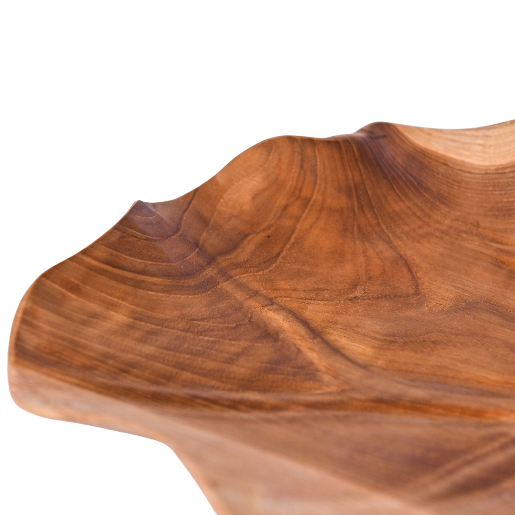  WOODEN PLATE LEAF 30 X 44 X 8