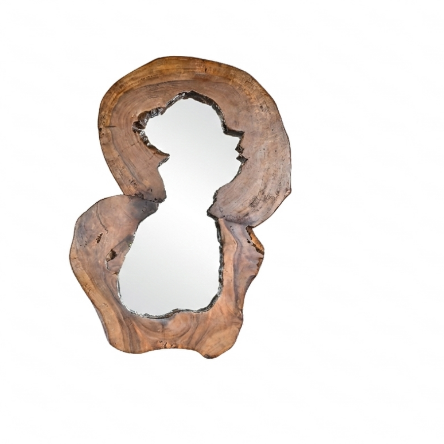 Miroir avec cadre en bois 120 85