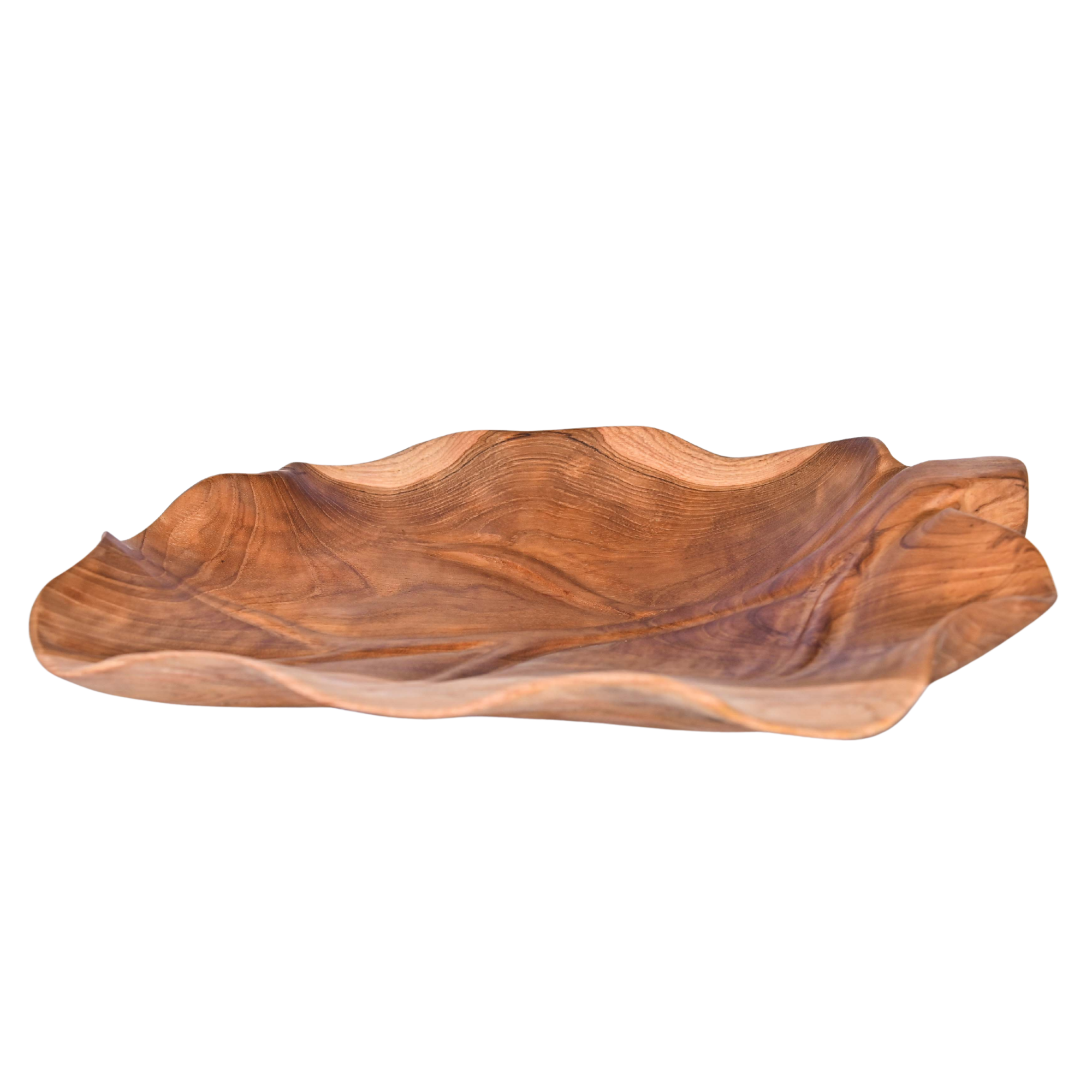  WOODEN PLATE LEAF 30 X 44 X 8