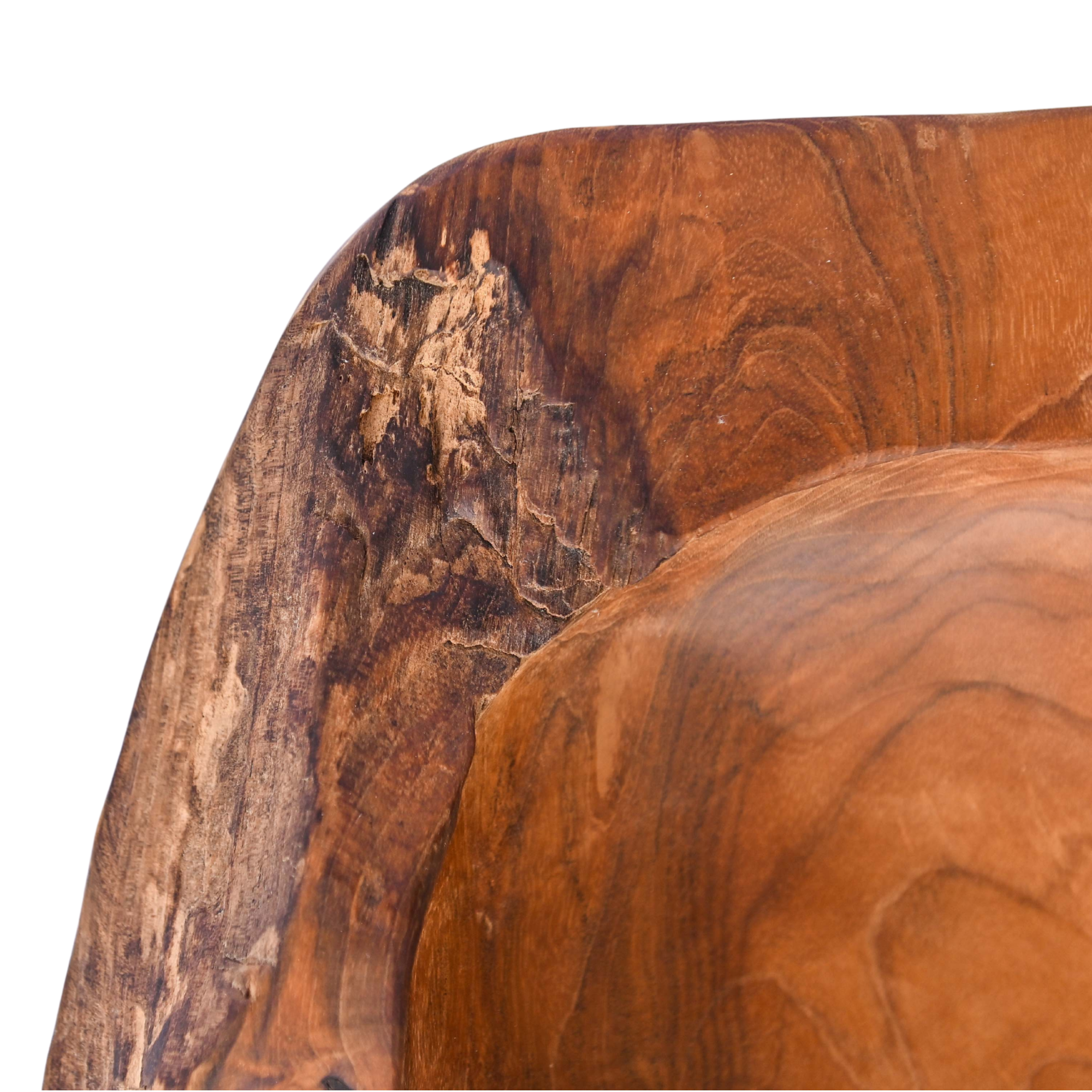  WOODEN BOWL 39 X 40 X 9