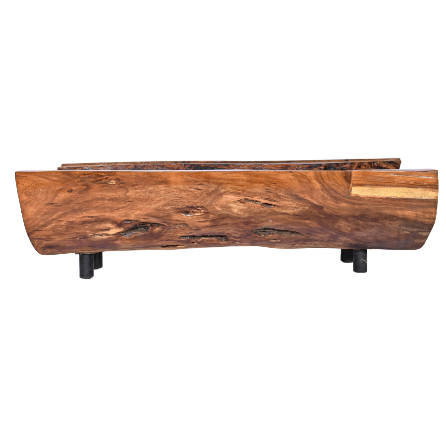 Table basse rectangulaire en bois