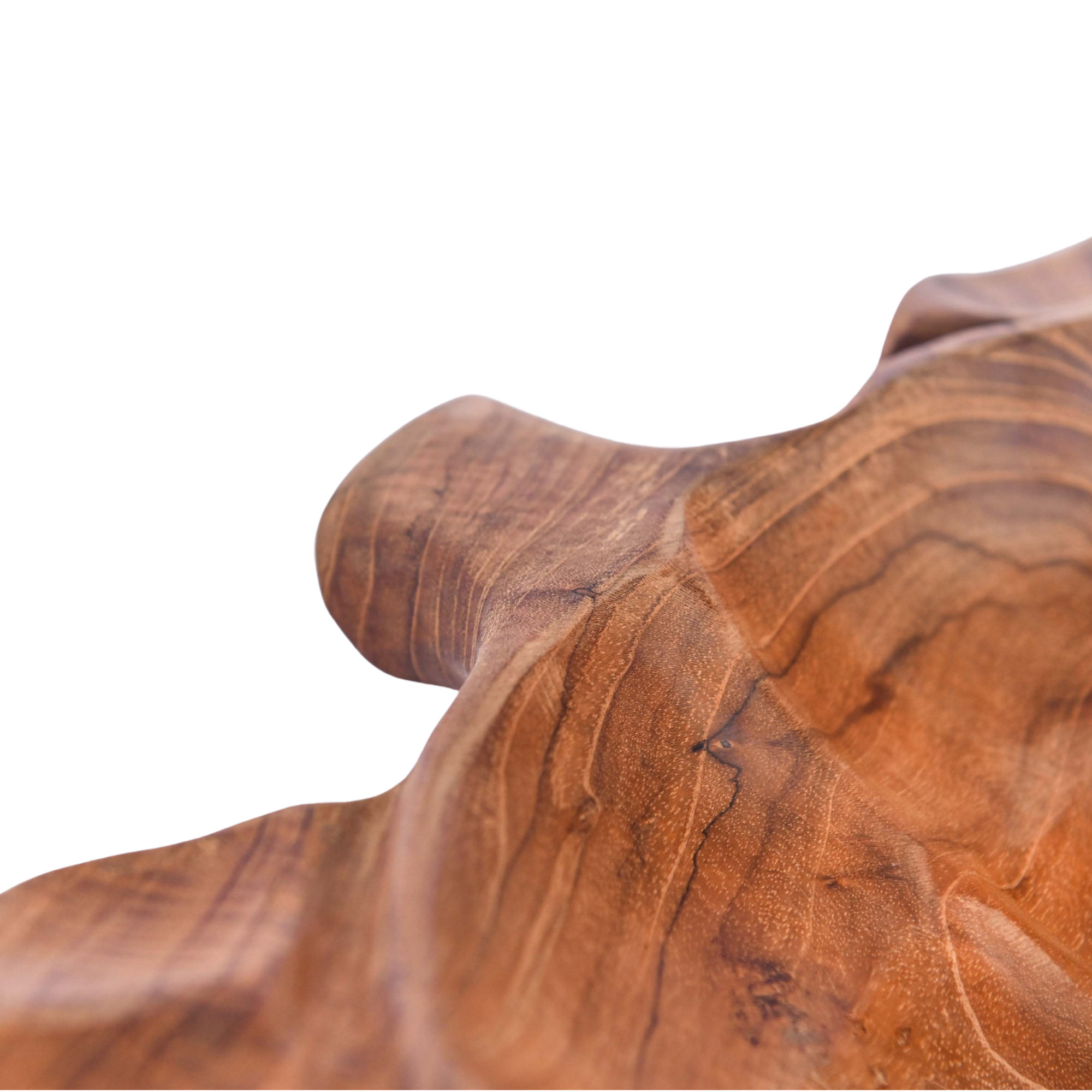  WOODEN LEAF PLATE 40 X 40 X 9 CM