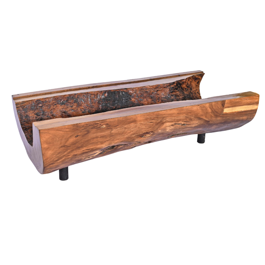 Table basse rectangulaire en bois
