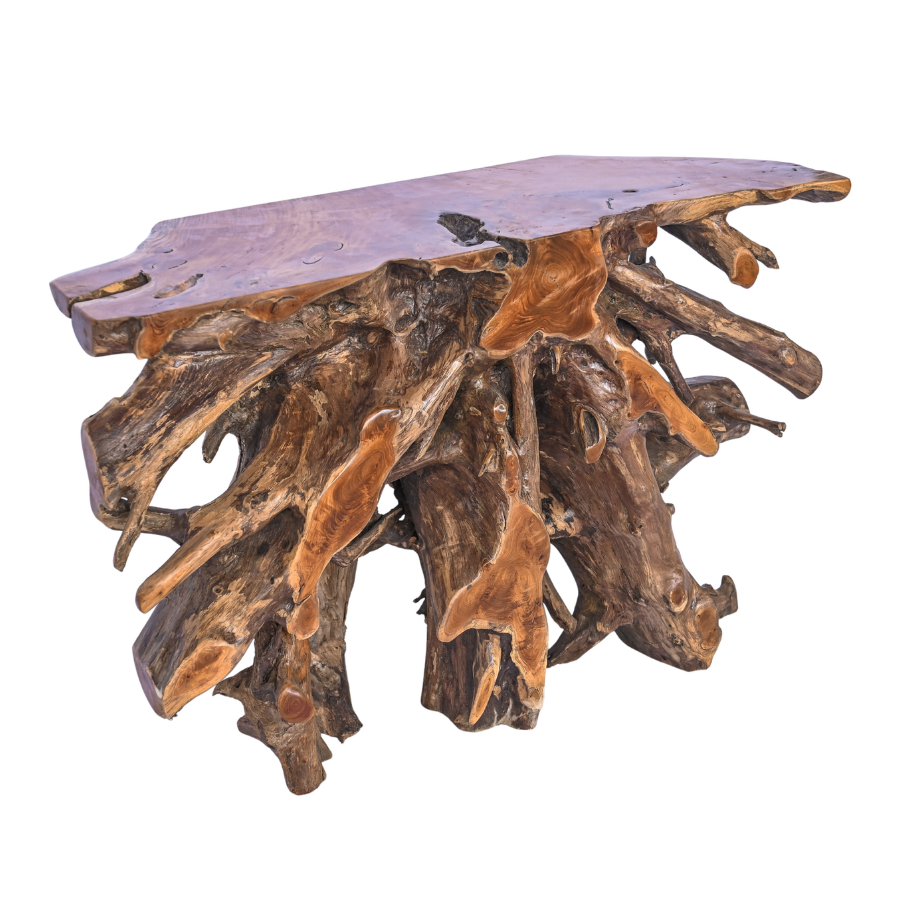 Petite console en racine de bois