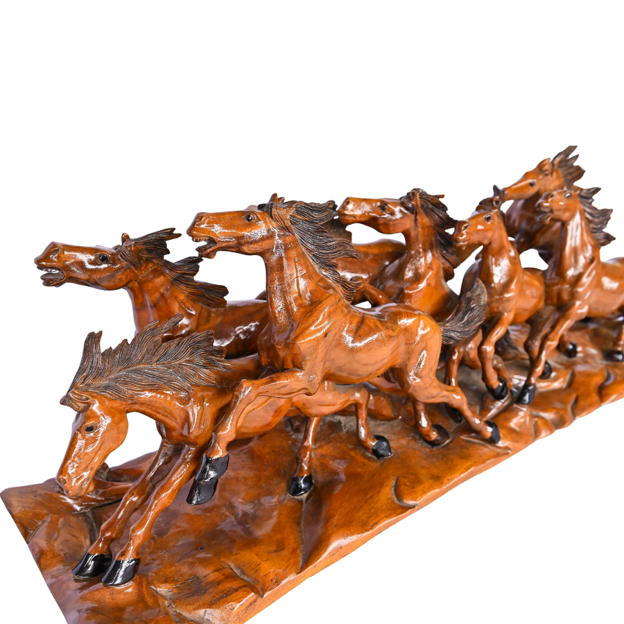 HORSE WOODEN COFFEE TABLE