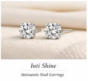 Orecchini Punto Luce Moissanite