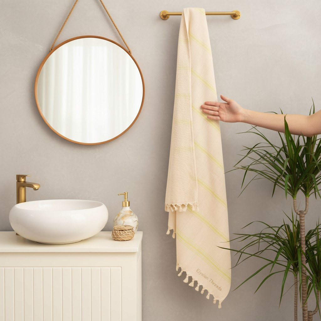 Banyo/Plaj Havlusu Sarı