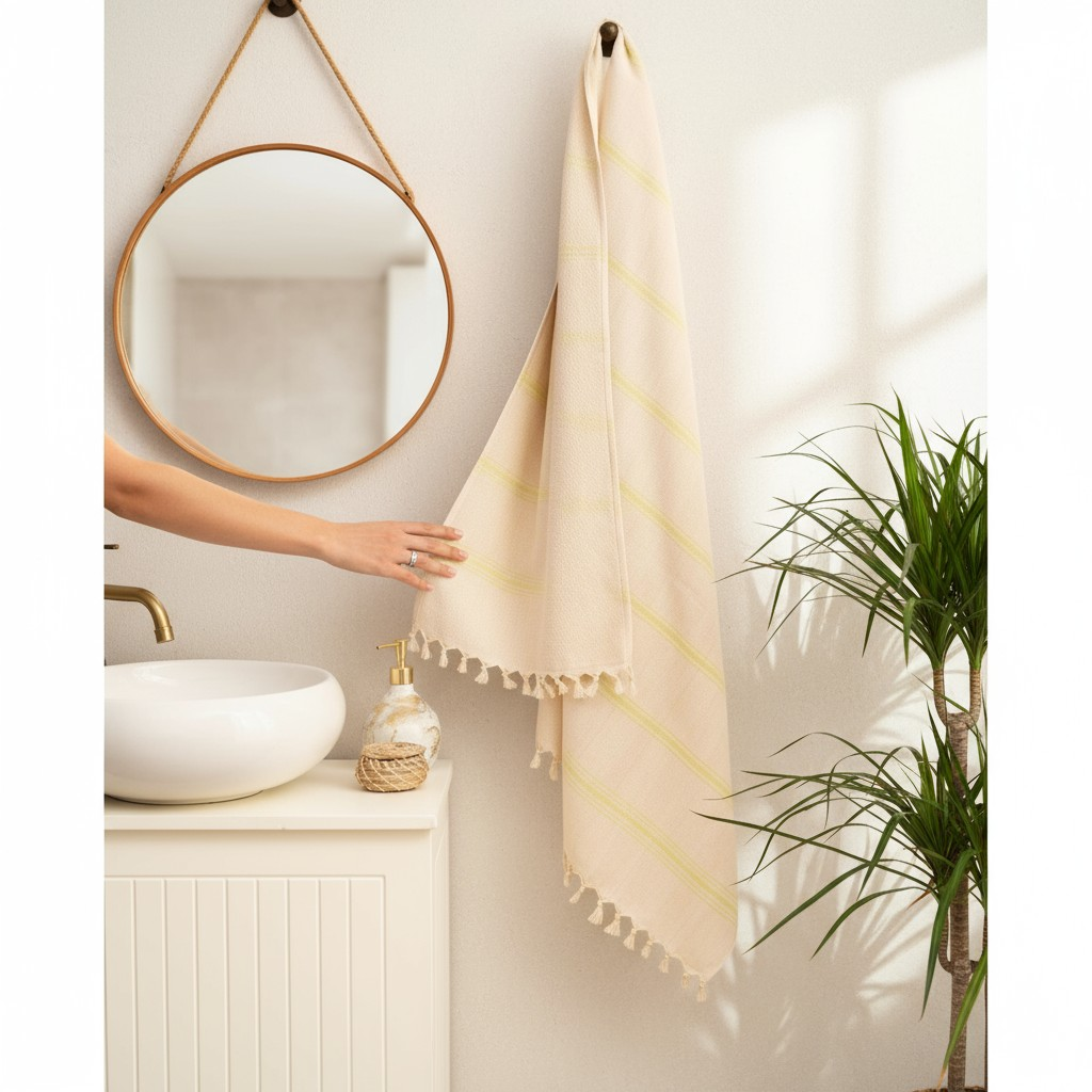 Banyo/Plaj Havlusu Sarı