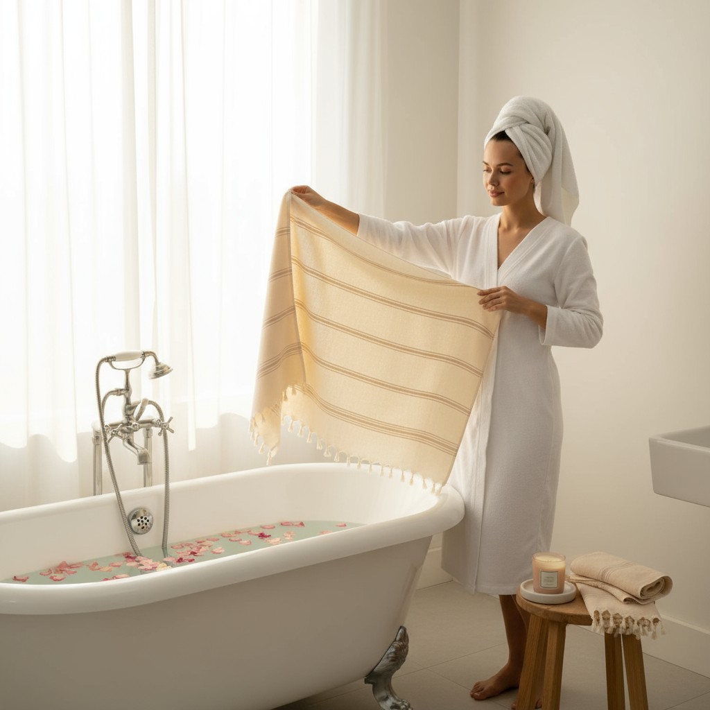 Banyo/Plaj Havlusu Kum