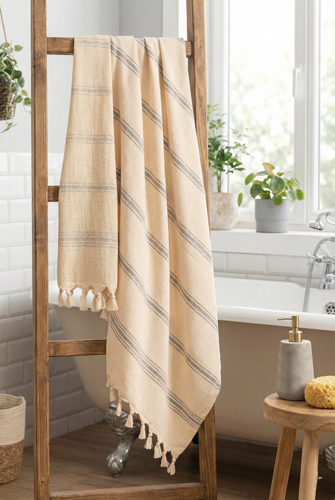 Banyo/Plaj Havlusu Gri