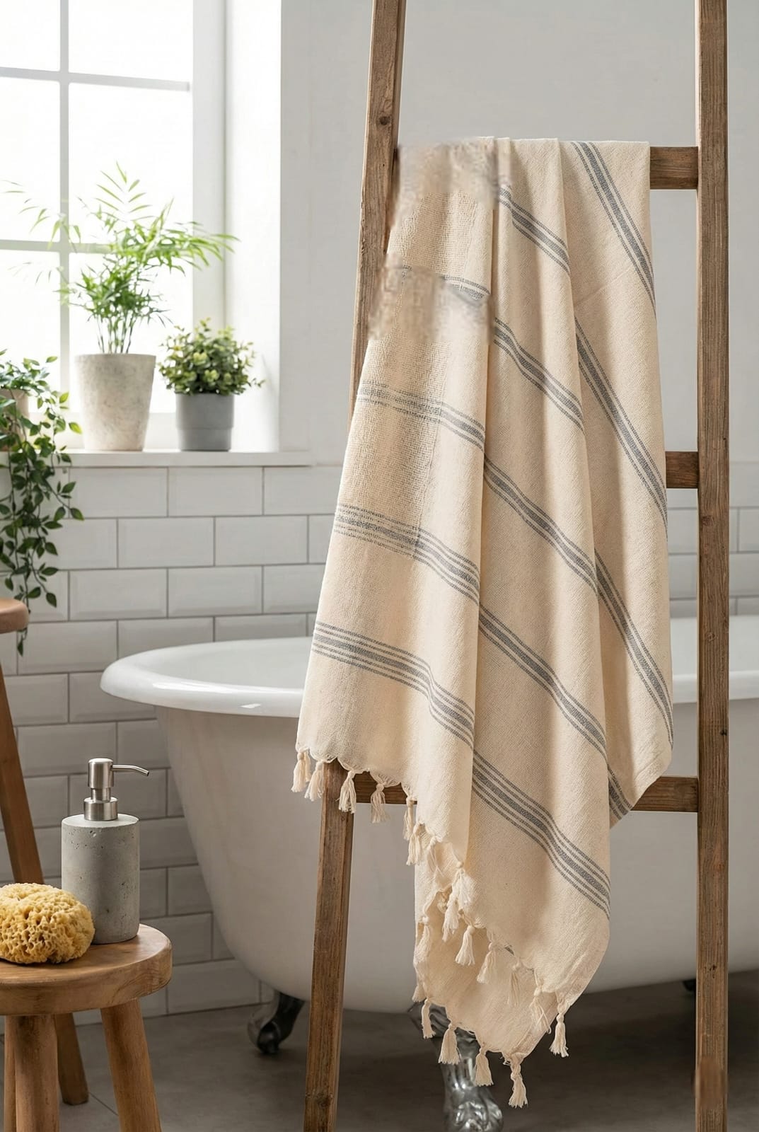 Banyo/Plaj Havlusu Gri