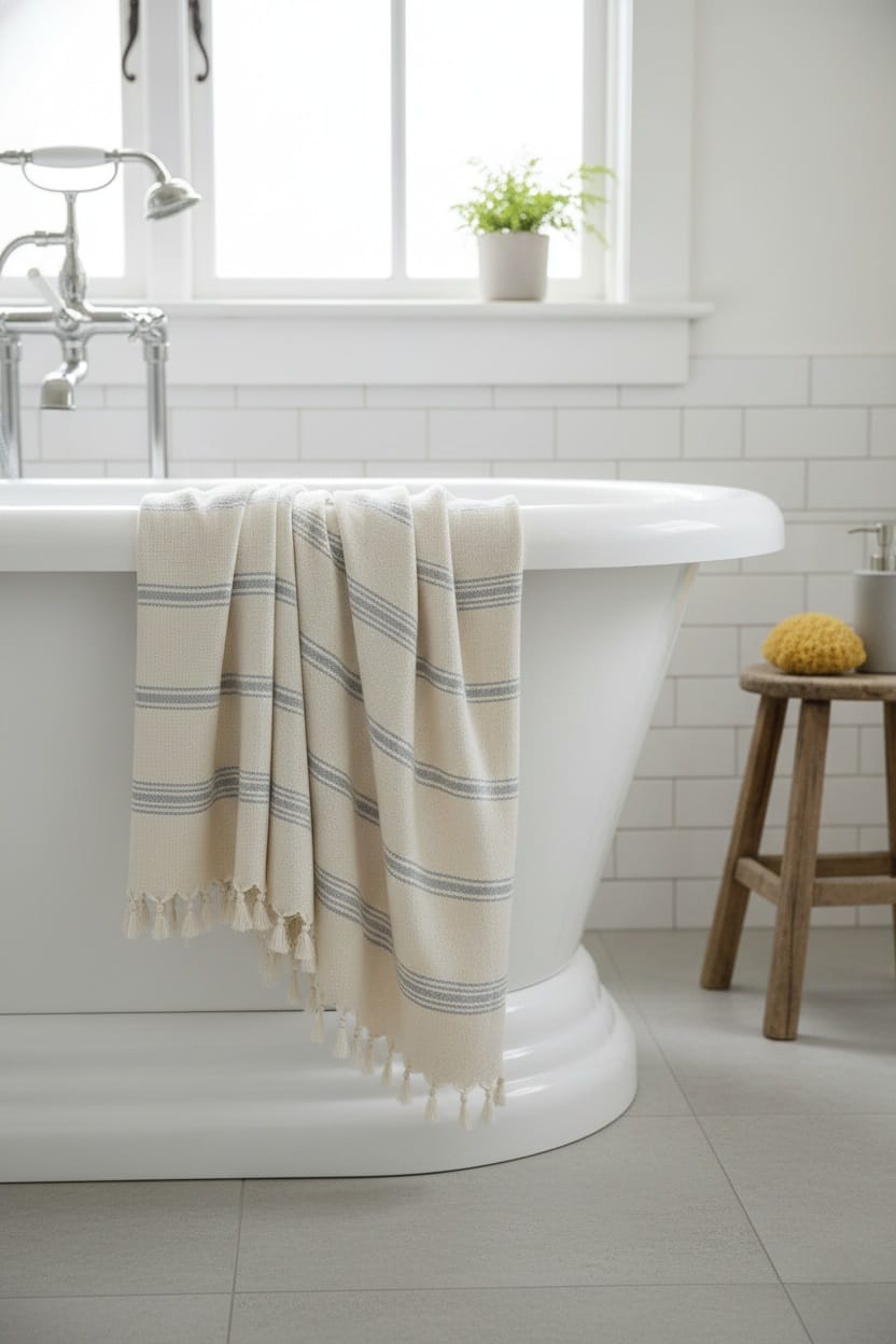 Banyo/Plaj Havlusu Gri