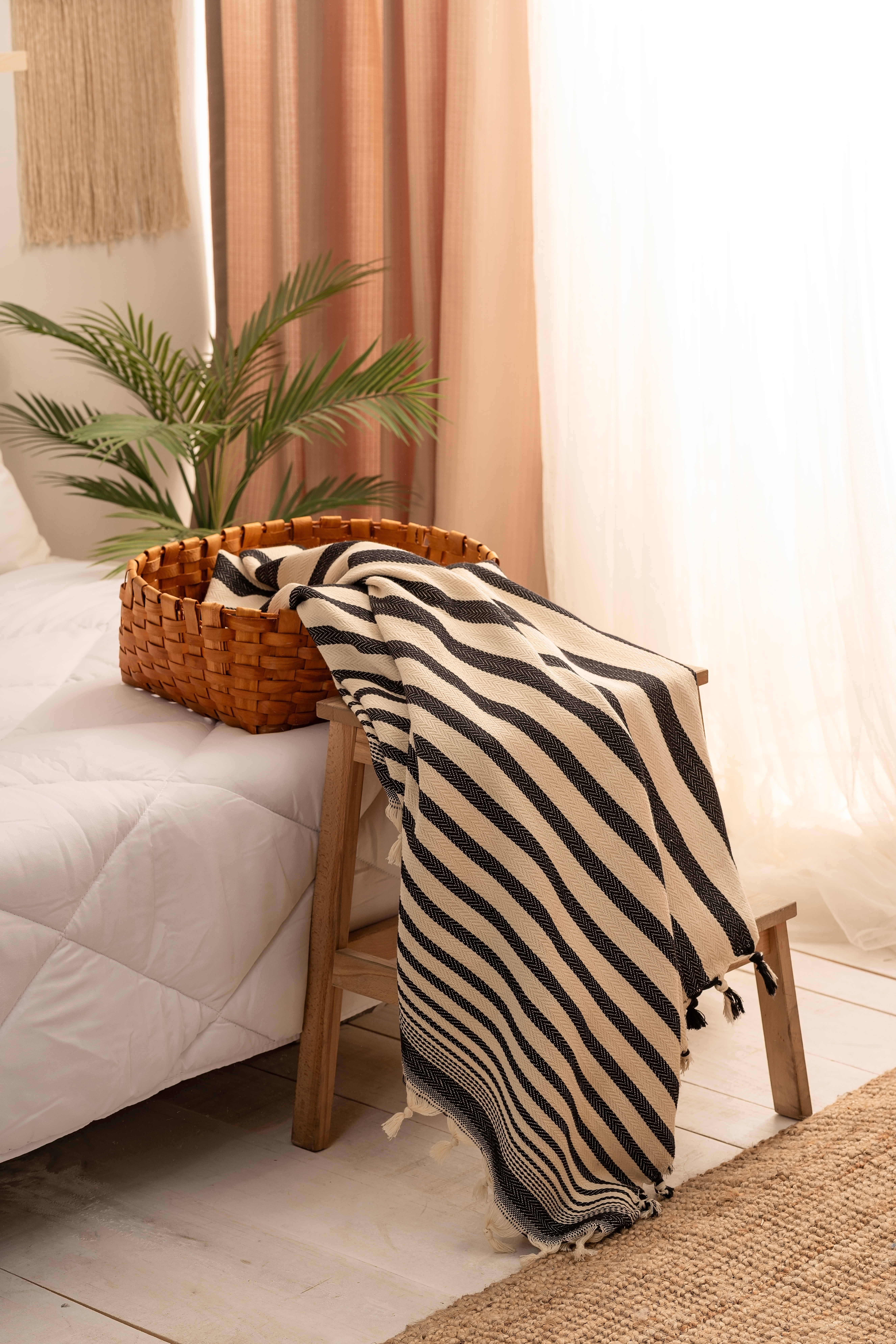 %100 Pamuk Pike Lacivert Zebra