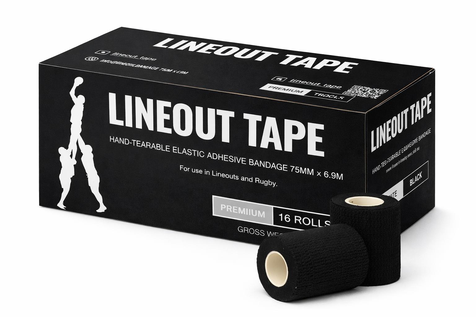 Lineout Tape Black - Box 16