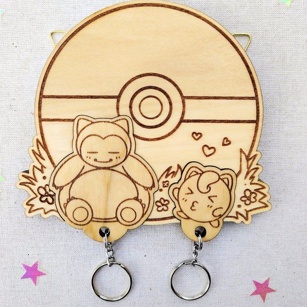 Llavero de madera Pokémon