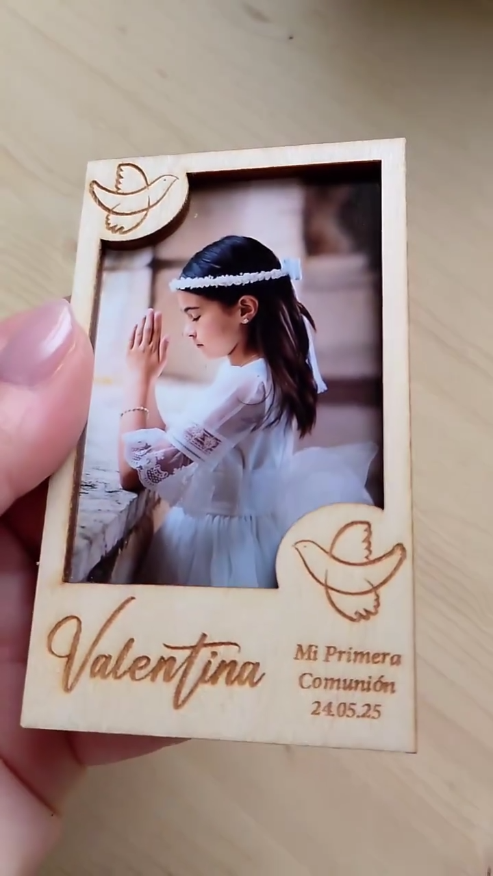 Portarretrato de Primera Comunión