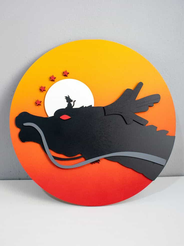 Cuadro Decorativo Dragón Anime