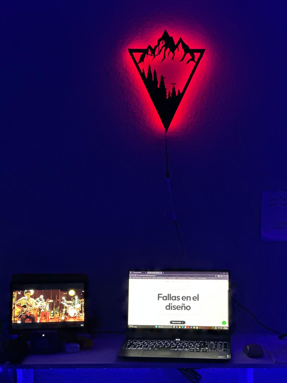 Lámpara de Pared Montañas LED