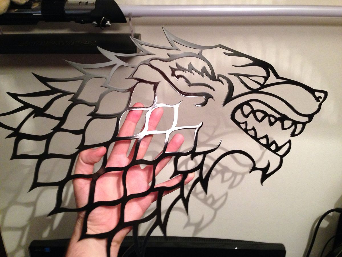 Decoración  Lobo Casa Stark